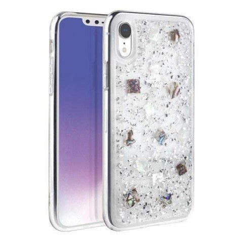 Etui na telefon UNIQ Lumence Clear do iPhone Xr srebrny/Perivvinkle silver