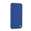 Etui ochronne na telefon hardcase BMW BMHCPXMSILNA do Apple iPhone X /Xs niebieski/navy Silicone M Collection