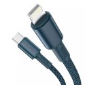 Kabel USB-C do Lightning Baseus High Density Braided, 20W, 5A, PD, 2m (niebieski)