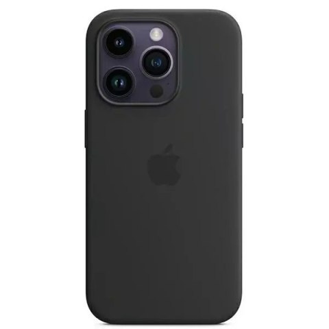 Originální ochranné pouzdro Apple Phone Case MPTM3ZM/A pro Apple iPhone 14 Pro 6.1" MagSafe černé/půlnoční silikonové pouzdro