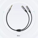 UGREEN kabel AUX prodlužovací kabel 3,5 mm mini jack 0,2 m černý (AV191 50253)