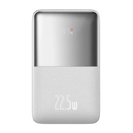 Baseus Bipow Pro Power Bank 20000mAh, 2xUSB, USB-C, 22,5W (bílá)