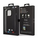 Etui BMW BMHMP14X22PTDK pro iPhone 14 Pro Max 6,7" kožená známka Tricolor Magsafe