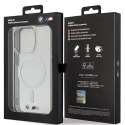 Etui BMW BMHMP14LHCRS pro iPhone 14 Pro 6,1" pevný obal Silver Ring MagSafe