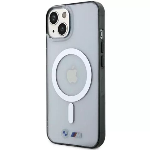 Etui BMW BMHMP14MHCRS pro iPhone 14 Plus 6,7" pevný obal Silver Ring MagSafe