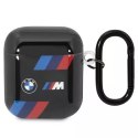 Pouzdro BMW BMA222SOTK pro AirPods 1/2 kryt black/black Tricolor Stripes