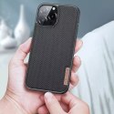 Dux Ducis Fino etui pokrowiec pokryty nylonowym materiałem iPhone 13 Pro Max szary