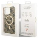 Etui na telefon Guess GUHMP14XH4STW do Apple iPhone 14 Pro Max 6,7" brązowy/brown hardcase 4G MagSafe