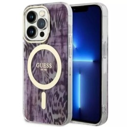 Etui na telefon Guess GUHMP14XHLEOPWP do Apple iPhone 14 Pro Max 6,7