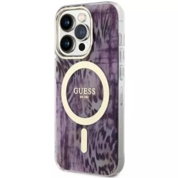 Etui na telefon Guess GUHMP14XHLEOPWP do Apple iPhone 14 Pro Max 6,7