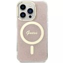 Etui na telefon Guess GUHMP14LH4STP do Apple iPhone 14 Pro 6.1" różowy/pink hardcase 4G MagSafe