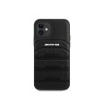 AMG nakładka do iPhone 11 6,1" AMHCN61GSEBK czarna hardcase Leather Debossed Lines