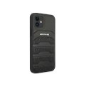 AMG nakładka do iPhone 11 6,1" AMHCN61GSEBK czarna hardcase Leather Debossed Lines