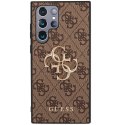 Guess nakładka do Samsung Galaxy S23 Ultra GUHCS23L4GMGBR brązowa hardcase 4G Big Metal Logo