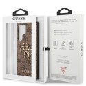 Guess nakładka do Samsung Galaxy S23 Ultra GUHCS23L4GMGBR brązowa hardcase 4G Big Metal Logo