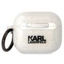 Karl Lagerfeld etui do Airpods 3 KLA3HNKCTGT transparentne Gliter Karl&Choupette