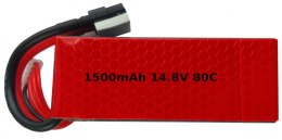 1500mAh 14.8V 80C LiPo XT60