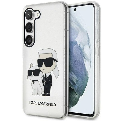 Karl Lagerfeld nakładka do Samsung Galaxy S23 KLHCS23SHNKCTGT transparentna HC IML Glitter NFT K&C