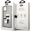 Karl Lagerfeld nakładka do iPhone 12 / 12 Pro 6,1" KLHCP12MHNKCTGK czarna HC IML Glitter NFT Karl&Choupete