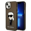 Karl Lagerfeld nakładka do iPhone 14 6,1" KLHCP14SHNIKTCK czarna hardcase Ikonik Karl Lagerfeld