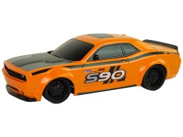 Zdalnie Sterowane Auto Sportowe 1:24 Wyścigi Pomarańczowe 27 R/C Pilot