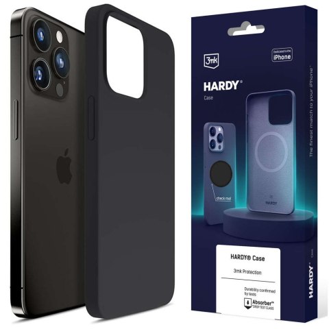 Etui Apple iPhone 14 Pro Max - 3mk Hardy Silicone MagCase Graphite