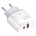 LDNIO A2424C USB nástěnná nabíječka, USB-C 20W Lightning kabel