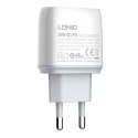 LDNIO A2424C USB nástěnná nabíječka, USB-C 20W Lightning kabel