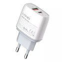 LDNIO A2424C USB nástěnná nabíječka, USB-C 20W Lightning kabel