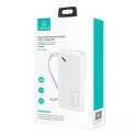 USAMS Powerbank PB56 10000mAh 2xUSB / USB-C / MicroUSB Fast Charge biały/white 10KCD15002 (US-CD150)