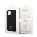 Guess nakładka do iPhone 14 6,1" GUHCP14SSLTGK czarna hardcase Silicone Line & Triangle