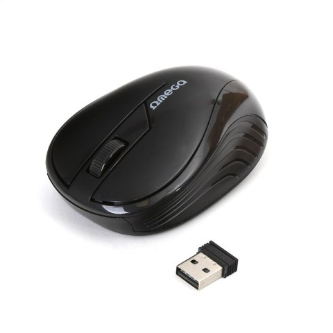 OMEGA MOUSE MYSZ BEZPRZEWODOWA WIRELESS 2 4GHz 1000DPI BLACK NANO USB RECEIVER [43692] TE