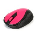 OMEGA MOUSE MYSZ BEZPRZEWODOWA WIRELESS 2 4GHz 1000DPI PINK BLACK NANO USB RECEIVER [42207] TE