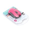 OMEGA MOUSE MYSZ BEZPRZEWODOWA WIRELESS 2 4GHz 1000DPI PINK BLACK NANO USB RECEIVER [42207] TE