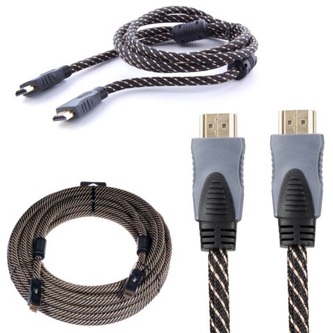 KABEL HDMI 2.0 4K 3D UHD 15m MIEDŹ PREMIUM 48 bit