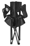 Krzesło wędkarskie czarne K8001