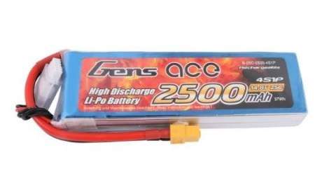 2500mAh 14.8V 25C XT60 Gens Ace