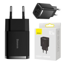 ŁAD SIEC BASEUS COMPACT QC 2xUSB 10,5W BLACK