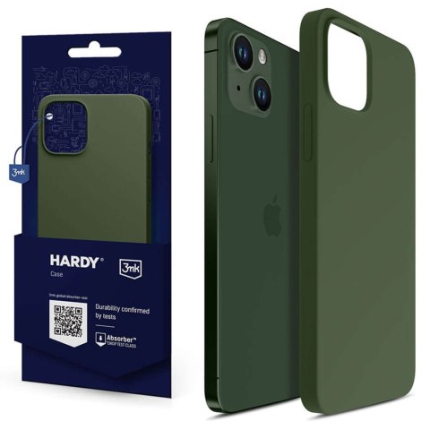 Sada na telefon 3mk do Apple iPhone 13 Hardy Silicone MagCase Black