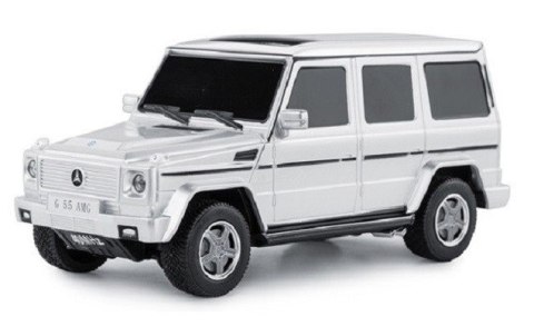 Mercedes-Benz G55 1:24 RTR (zasilanie na baterie AA) - Srebrny