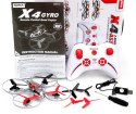 Syma X4 (2.4GHz, 4CH, zasięg do 50m, czas lotu do 8 minut, 15.5cm) - Czerwony