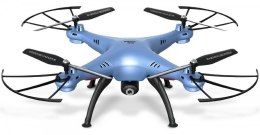 Syma X5HW (kamera FPV 0.3MP, 2.4GHz, funkcja zawisu, zasięg do 50m, 33cm) - Niebieski