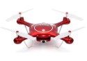 Syma X5UW (kamera WiFi 720p FPV , 2.4GHz, zawis, zasięg do 70m, planowanie trasy, 32cm) - Czerwony