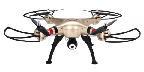 Syma X8HW (kamera FPV 1MP, 2.4GHz, funkcja zawisu, zasięg do 70m, 50cm) - ZŁOTY