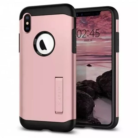 Pouzdro na telefon nSpigen Slim Armor pro iPhone Xs Max růžové