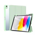 Dux Ducis Toby etui iPad 10.9'' 2022 (10 gen.) pokrowiec z miejscem na rysik Apple Pencil smart cover podstawka zielone