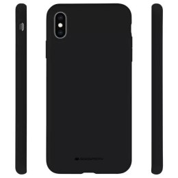 Etui na telefon Mercury Silicone do iPhone 12/12 Pro czarny/black