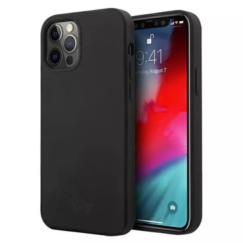 Etui na telefon Silicone Tone On Tone hardcase do iPhone 12 Pro Max czarny/black