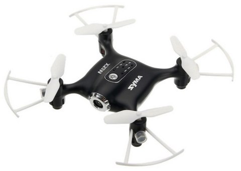 Syma X21W HD (kamera FPV 720p, 2.4GHz, żyroskop, auto-start, zawis, zasięg 20m, 13.5cm) - Czarny