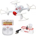 Syma X22W (kamera FPV WiFi, 2.4GHz, żyroskop, auto start, zawis, zasięg do 25m, 14.4cm) - Biały